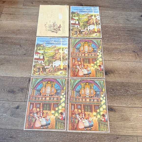 5 Vintage Advent Calendars from West Germany - Picture 5 of 14